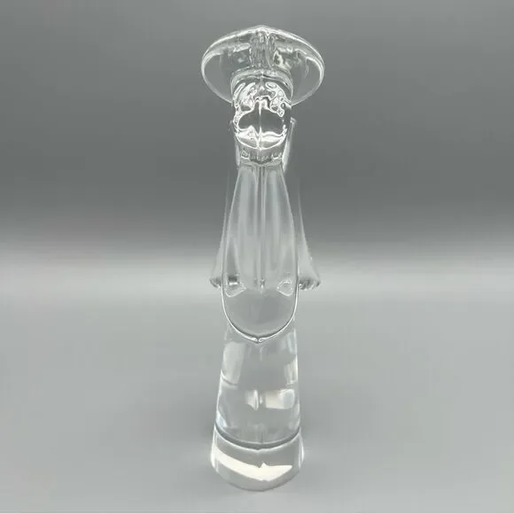 The Toscany Collection 24% Lead Crystal Clear Solid Angel Figurine 9” Japan - Picture 2 of 7